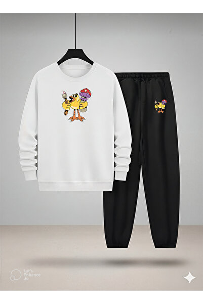 LORVEX Set de trening și bluză pentru copii cu gâtul rotund tricou RESSAM CİV...