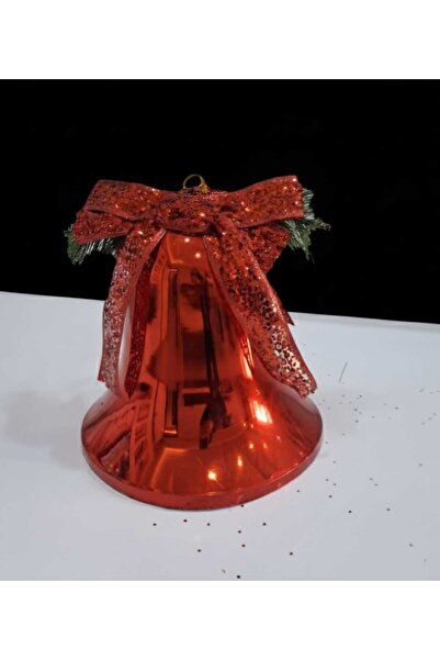 Astaş Christmas Plastic Decorative Bell Red 28 cm