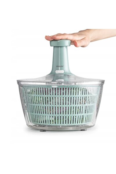 CRALEX Verdera Salad Spinner – 5L, BPA Free, Quick Wash & Dry, Green
