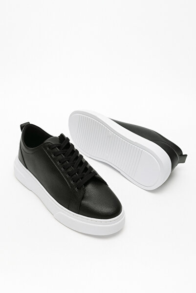 MerlitShoes Men's Black Tomm Sneaker Shoes Casual Stitched Lightweight