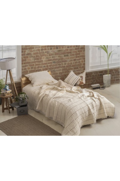 Peshtemalsan TEK KİŞİLİK 9 KATLI %100 PAMUK 180x220 MÜSLİN YORGAN YATAK ÖRTÜS...