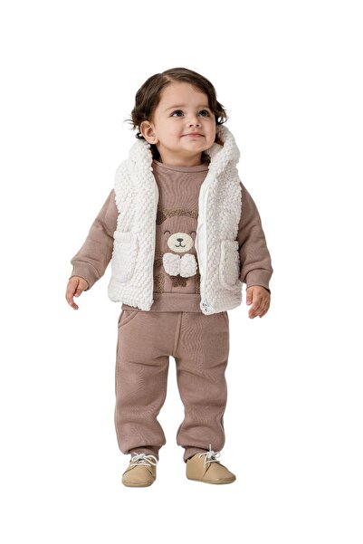 Hippıl Baby Baby Boy Plush Vest Set Sets