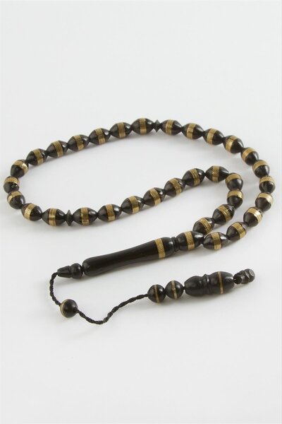 ZERO LAND DRNDS Arpa croială Kuka Tesbih brodat (154353) 8X10 mm-Negru