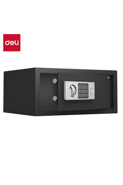 Deli ET522 Electronic Safe Box, (20x43x35cm), Steel Security Safe with Digital Lock, 8kg Black