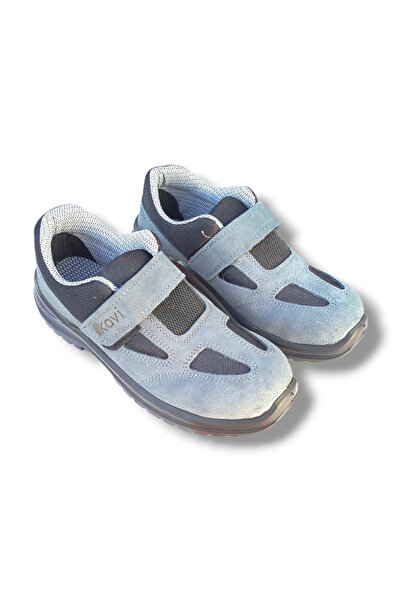 Kavi Work shoes no. 44, made of suede, with metal toe cap, industrial use