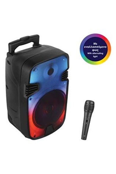 OEM Portable Bluetooth Karaoke Speaker with Microphone & LED 20 W 24 x 20.5 x 41 cm
