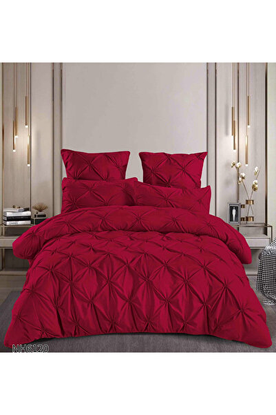 FIONNA.RO 6 Piece Finet Underwear Pleated With Elastic - Red