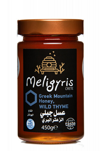 Meligyris عسل الزعتر الجبلي 450 جرام Golden Fields Wild (Mountain) Thyme Honey