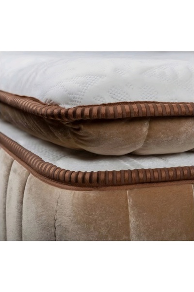 Milano Life Sleeplife Upholstered Bed with Premium Orthopedic Mattress and Storage Base with Lifting System