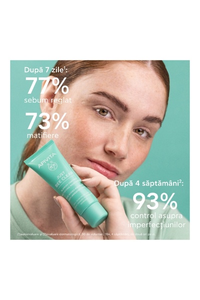 Apivita Just Bee Clear anti-acne mattifying cream, 40 ml