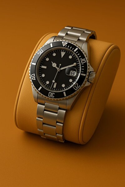 Eyiser Store Men's Metal Watchband |   Stylish Model with Unidirectional Rotating Bezel & Active Calendar Feature |   Special Boxed