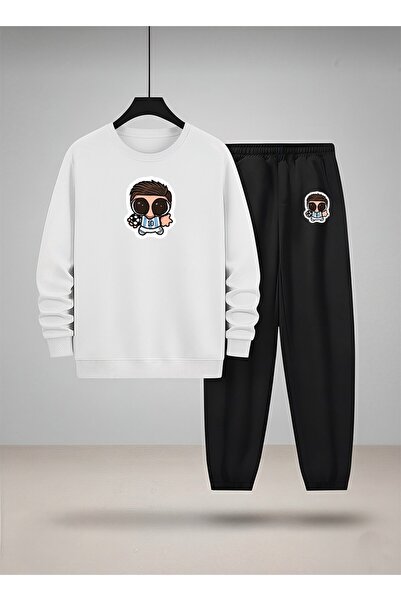 LORVEX Set de trening pentru băieți cu gât rotund tricou și pantaloni de tren...