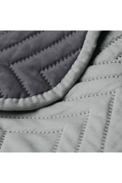 Amelia Home Microfiber quilted bedspread, Softa, 70 g/m2, 240x260 cm, Dark gray