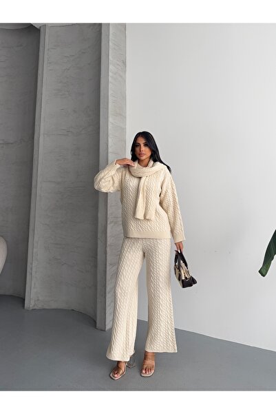 erki triko 3-Piece Set with Braided Hair Scarf