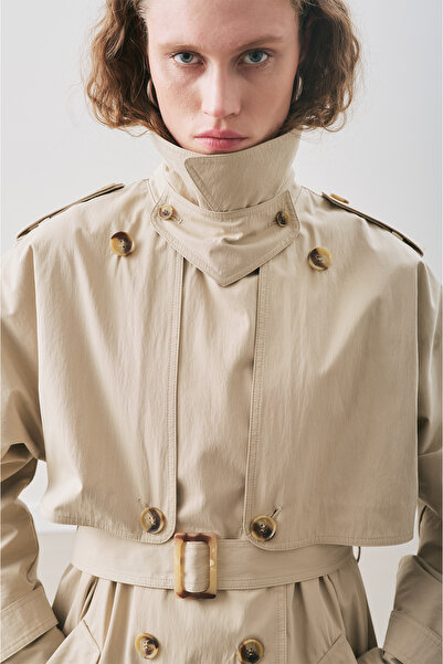 Manuka Zurich Oversized Trench Coat Sand