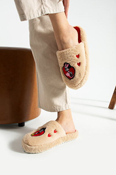 STOCON Women's House Slippers Plush Slippers Dowry and Bundle Slippers No Sound Thick Sole Stc1187