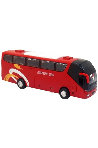 Valetto Sound and Light Pull-And-Go Feature 19X4.5 cm Toy Metal Bus