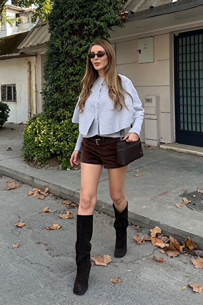 Laluvia Gray Cape Detailed Knitwear Cardigan - 1317