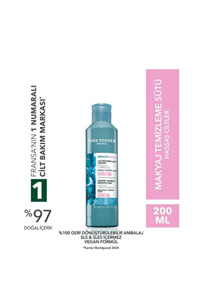 Yves Rocher Makyaj Temizleme Sütü-Hassas Cilt-Pure Algue Sensitive Yatıştırıc...