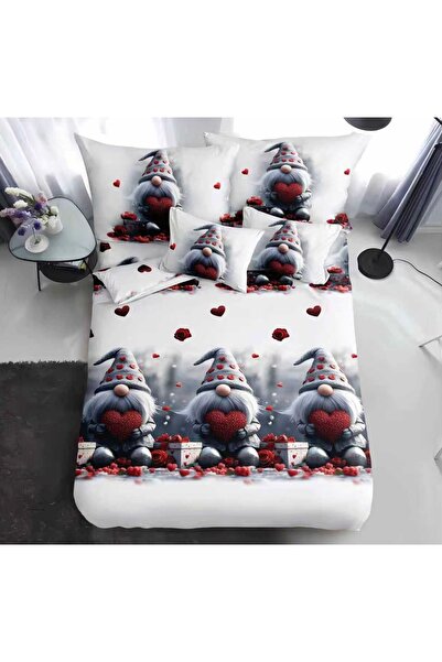 Truva Grup Finet Bed Linen Set "Ice Sparkles" – 6 Pieces, 180 x 200 cm, Finet Cotton