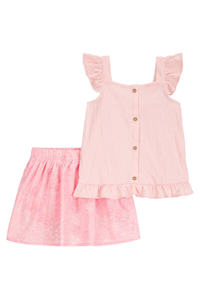 Carter's Little Girl's 2-Piece Top and Bottom Set