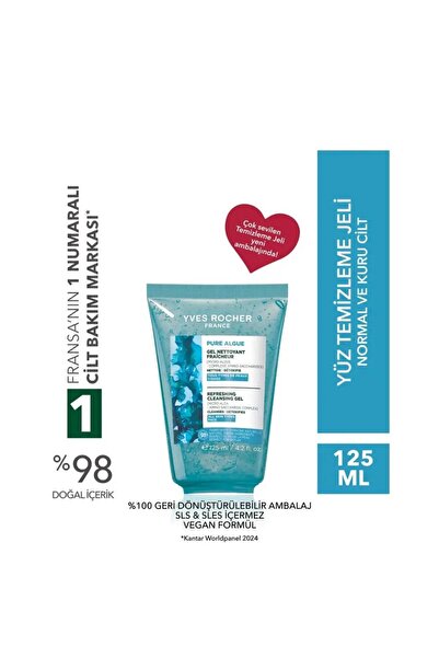 Yves Rocher Antioksidan Yüz Yıkama Jeli-Normal ve Kuru Cilt -Pure Algue Nemle...
