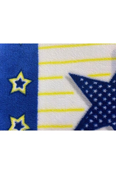 ÇIRPAN EV Polo Life Fan Single Blanket Fb Yellow Navy Blue 160X220Cm