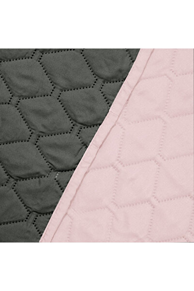 Deco King Quilted bedspread, Axel, density 70 g/sqm, 200x220 cm, Pink/anthracite
