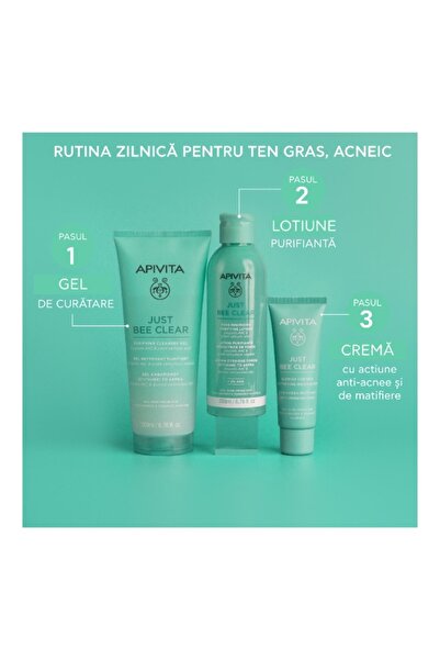 Apivita Just Bee Clear anti-acne mattifying cream, 40 ml
