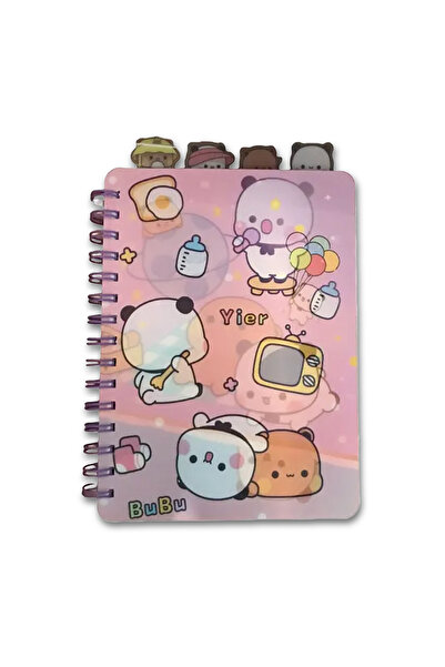 Ecrou 4-Compartment Hologram Cover Notebook