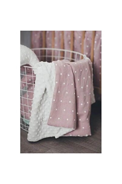 indiggo Blanket for Newborns - Powder Pink, Handmade, Cotton, 70 cm x 90 cm