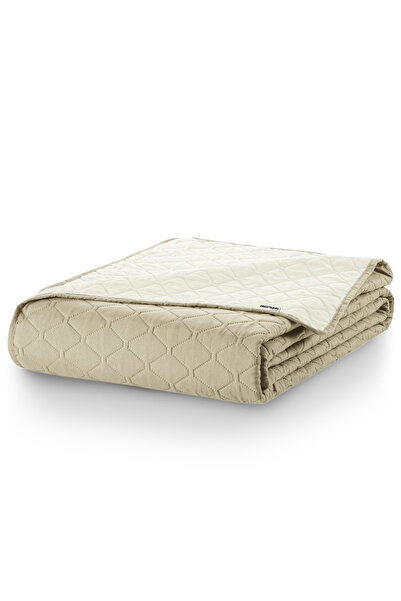 Deco King Quilted bedspread, Axel, density 70 g/m2, 260x280 cm, Beige/White