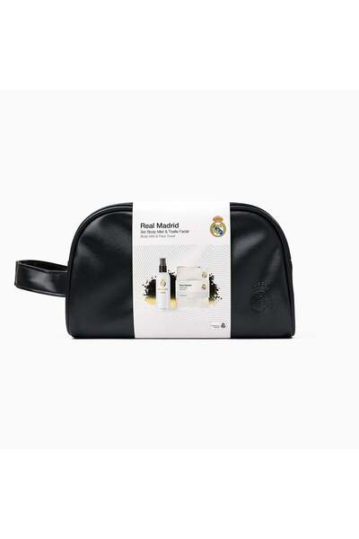 Real Madrid Set cadou pentru bărbați, spray de corp și prosop de față în husă impermeabilă, 2 articole