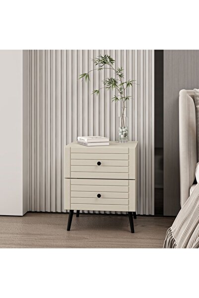 Minar Bona Country 2 Çekmeceli Mebran Komodin - Kumtaşı