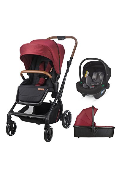 Coccolle 3in1 modular stroller Saliara Cabernet+ iSize car seat Knox Black