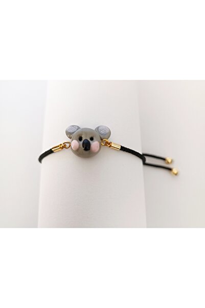 ADAMODART Koala Murano Glass Beaded Adjustable String Bracelet