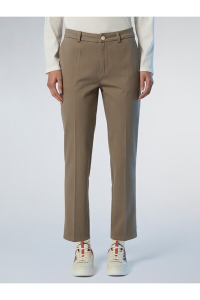 North Sails Slim Fit Düz Paça Chino Kadın Pantolon