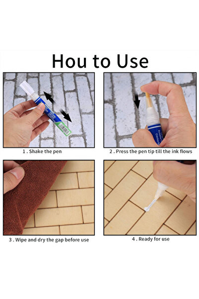 MaffStuff White Tile and Stoneware Grout Corrector Marker 15 ml – Quick Drying, Permanent Resistance