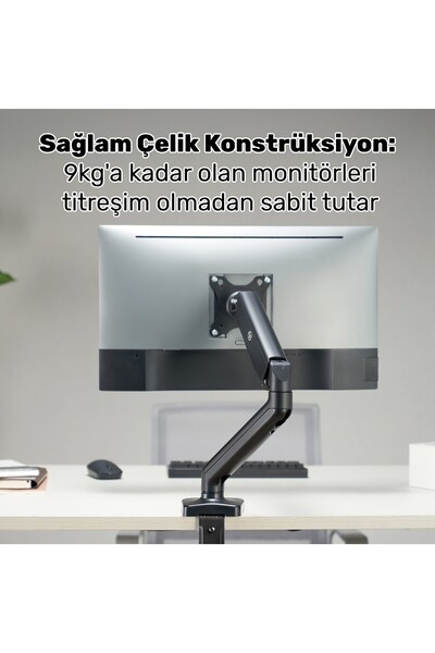 NPO إس تي دي 46012 بي إير جريب 17-32 بوصة مريح 360 درجة ° حامل شاشة VESA ذو ذراع واحد مع ممتص الصدمات