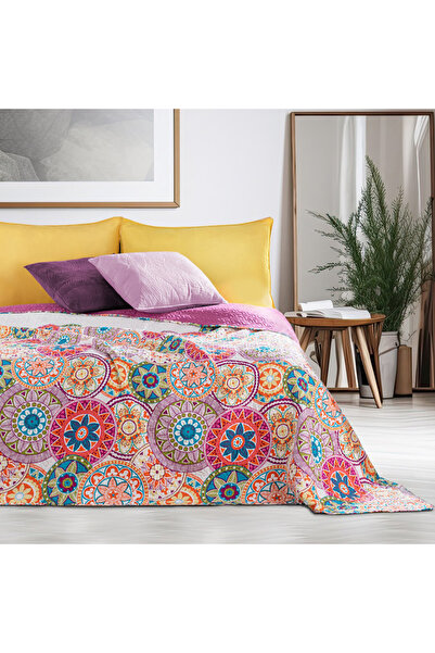 Deco King Quilted and printed bedspread, Bibi, 70 g/m², 200 x 220 cm, Multicolor