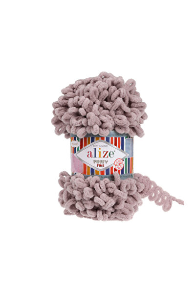 Alize Puffy Fine Kendinden İlmekli İnce Örgü İpi 100 gr - |268|