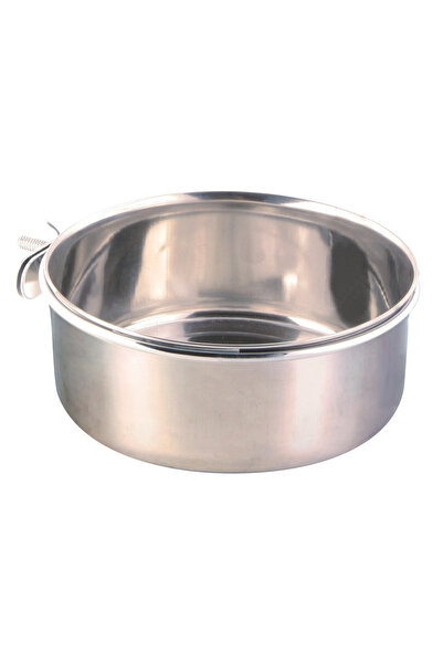 Trixie Stainless Steel Bird Feeder, Screw Attachment, 900 ml / Ø 14 cm