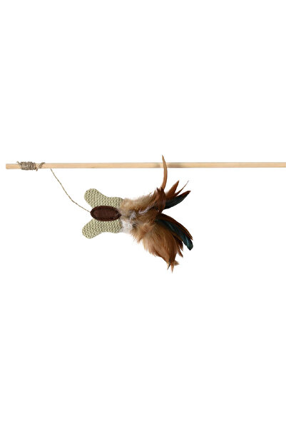 Trixie Jucărie pentru pisici cu fluture și pene, 45 cm