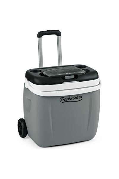 Auna Ladă frigorifică Picknicker Trolley cu muzică - 36L gri, difuzor Bluetoo...