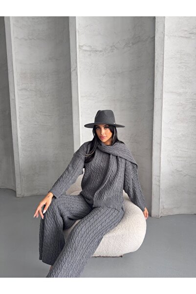 erki triko 3-Piece Set with Braided Hair Scarf