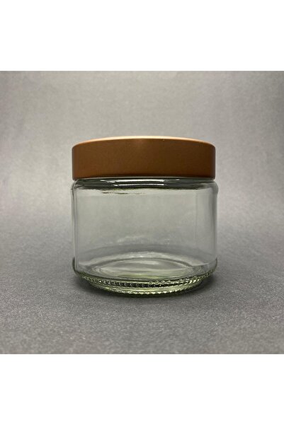 Ahsa Ticaret 5 Pieces 300ml Deep Magnolia Jar with Bronze Lid