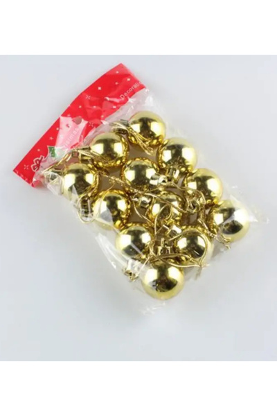 Çemrek Süs Parti Minge strălucitoare de 3 cm pentru pomul de Crăciun Pachet d...