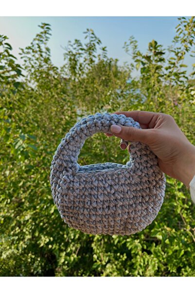 Duo Penye ip örgü mini çanta