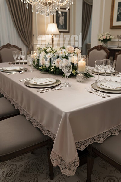 Çt Çeyizci Tekstil Βελούδινο Μονό Τραπεζομάντιλο 160x220cm |   Κορδόνια Βελούδινο Κάλυμμα Τραπεζαρίας 160x220cm Μονό Τραπέζι