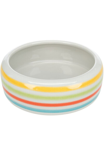 Trixie Ceramic Bowl for Rabbits, 500 ml/16 cm, Multicolor/Cream, 60807